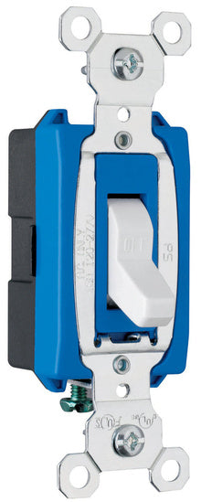 Legrand CSB15AC1-W | Pass and Seymour | Hard Use Specification Grade Switch, White