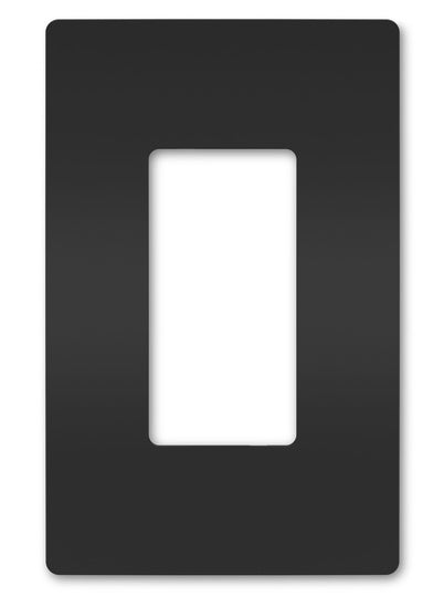 Legrand RWP26BK | Radiant Collection | Radiant One-Gang Screwless Wall Plate, Black