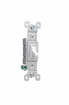 Legrand 660WG | Pass and Seymour | TradeMaster Grounding Toggle Switch, White