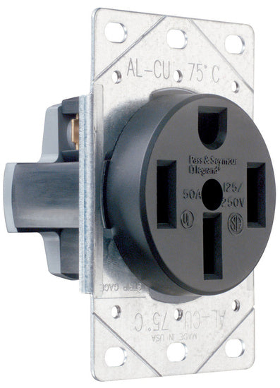 Legrand 3894 | Pass and Seymour | Power Outlets, Straight Blade Receptacle 50amp 125/250volt 3pole 4wire