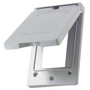 Legrand CA26-GV | Pass and Seymour | Cast Weatherproof Cover Decorator or GFCI Vertical, Gray