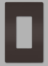 Legrand RWP26 | Radiant Collection | Radiant One-Gang Screwless Wall Plate, Brown