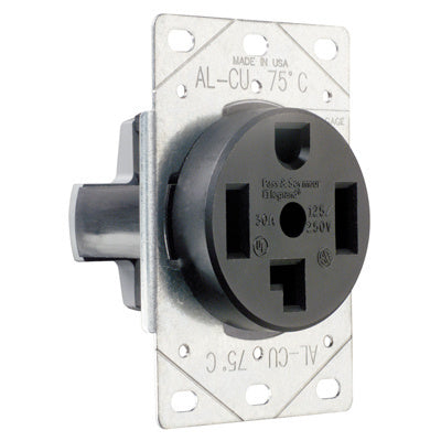 Legrand 3864 | Pass and Seymour | Power Outlets, Straight Blade Receptacle 30amp 125/250v