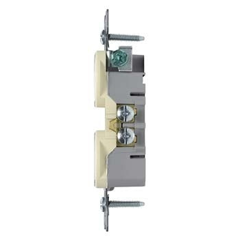 Legrand 3232-LA | Pass and Seymour | 15A/125V TradeMaster Duplex Receptacle, Light Almond