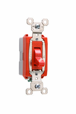 Legrand PS20AC1-RED | Pass and Seymour | Industrial Extra Heavy-Duty Specification Grade Switch, Red