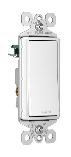 Legrand TM873-W | Radiant Collection | Radiant 15A 3-Way Switch, White