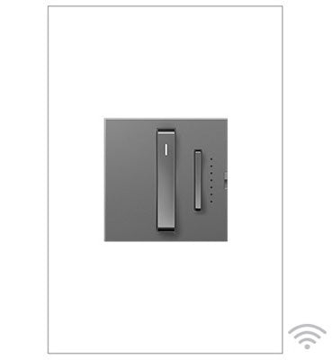 Legrand ADWR600RMHM1 | Adorne Collection | Adorne Whisper Wi-Fi Ready Master Dimmer No Neutral, Magnesium