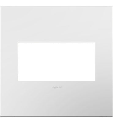 Legrand AWP2GWH4 | Adorne Collection | Adorne Gloss White Two-Gang Screwless Wall Plate