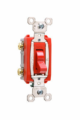 Legrand PS20AC2RED | Pass and Seymour | Industrial Extra Heavy-Duty Specification Grade Switch, Red