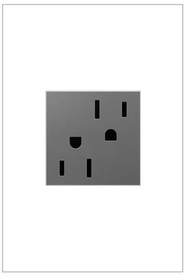 Legrand ARTR152M4 | Adorne Collection | Adorne 15A Outlet, Magnesium