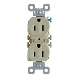 Legrand 3232-TRI | Pass and Seymour | 15A/125V TradeMaster Tamper-Resistant Duplex Receptacle, Ivory