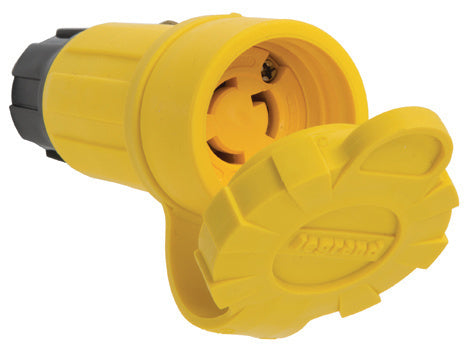 Legrand 25W47 | Pass and Seymour | 25W47 Watertight NEMA 4X/6P Locking Connector, Yellow