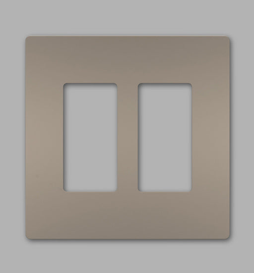 Legrand RWP262NI | Radiant Collection | Radiant Two-Gang Screwless Wall Plate, Nickel