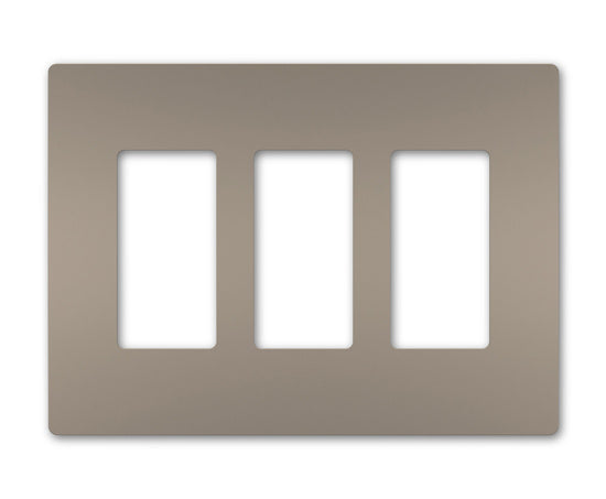Legrand RWP263NI | Radiant Collection | Radiant Three-Gang Screwless Wall Plate, Nickel