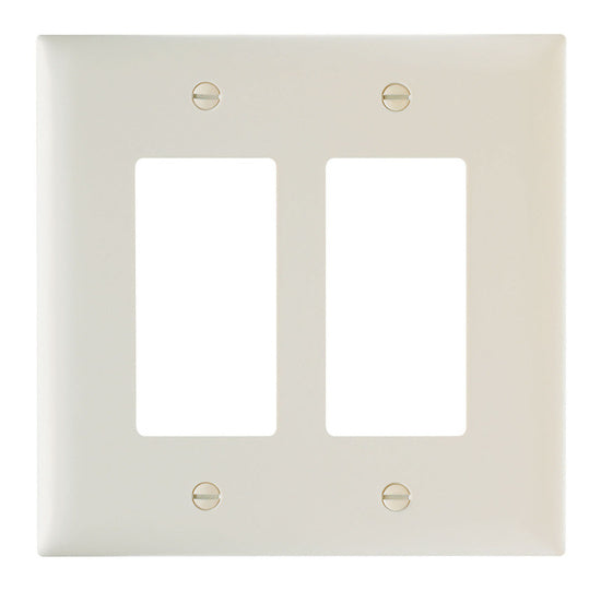 Legrand TPJ262LA | Pass and Seymour | Decorator Openings, Two Gang, Light Almond