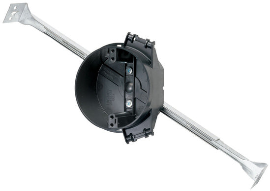 Legrand S1-20-HAC | Pass and Seymour | 4 Inch Round Ceiling Box, Black