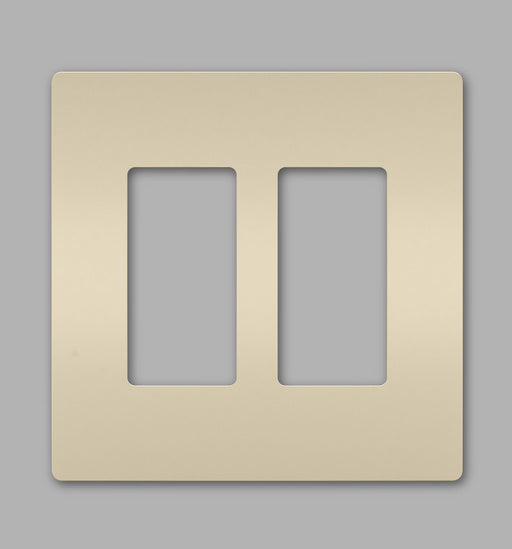 Legrand RWP262LA | Radiant Collection | Radiant Two-Gang Screwless Wall Plate, Light Almond