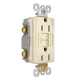 Legrand 1597-LA | Radiant Collection | Radiant Spec-Grade 15A Self-Test GFCI Receptacle, Light Almond