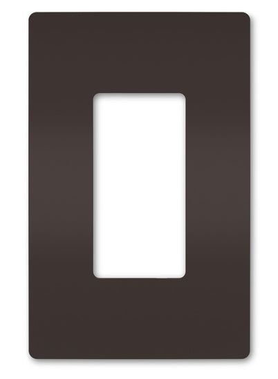 Legrand RWP26 | Radiant Collection | Radiant One-Gang Screwless Wall Plate, Brown