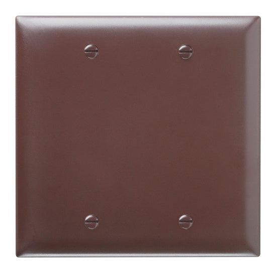 Legrand TP23 | Pass and Seymour | Blank Plates - Box Mounted, Two Gang, Brown