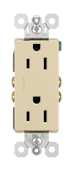 Legrand 885-TRI | Radiant Collection | Radiant Tamper-Resistant Outlet, Ivory