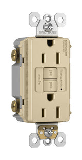 Legrand 1597-I | Radiant Collection | Radiant Spec-Grade 15A Self-Test GFCI Receptacle, Ivory