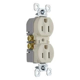 Legrand 3232-TRLA | Pass and Seymour | 15A/125V TradeMaster Tamper-Resistant Duplex Receptacle, Light Almond