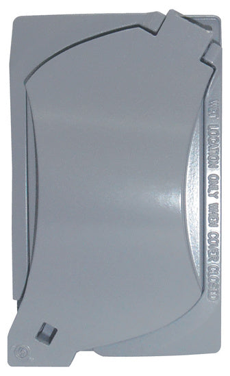 Legrand CA1U2681G | Pass and Seymour | Universal Cast Weatherproof Cover, 1 Gang, Gray