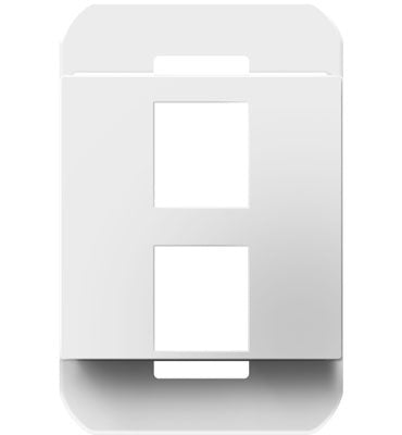 Legrand AC2PFW1 | Adorne Collection | Adorne 2-Port Frame, White