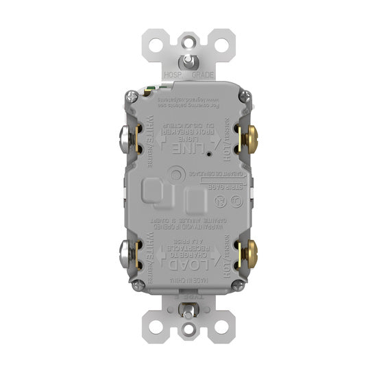 Legrand 2097W | Radiant Collection | Radiant Spec-Grade 20A Self-Test GFCI Receptacle, White