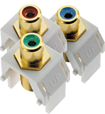 Legrand ACRGBRCAFW1 | Adorne Collection | Adorne Component Video RCA to F Kit, White
