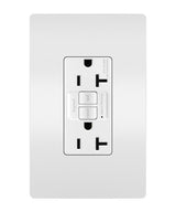 Legrand 2097W | Radiant Collection | Radiant Spec-Grade 20A Self-Test GFCI Receptacle, White