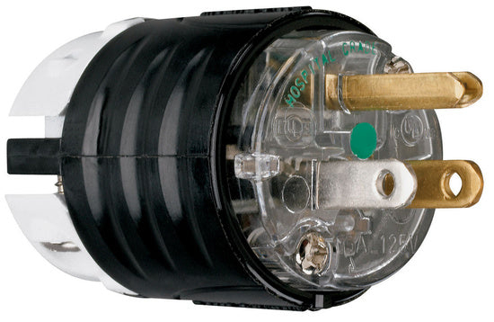 Legrand PS5266-XHG | Pass and Seymour | STR BLD PLUG 3W 15A 125V HG PS5266XHG, Black