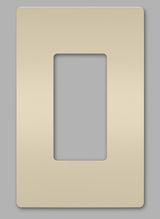Legrand RWP26LA | Radiant Collection | Radiant One-Gang Screwless Wall Plate, Light Almond