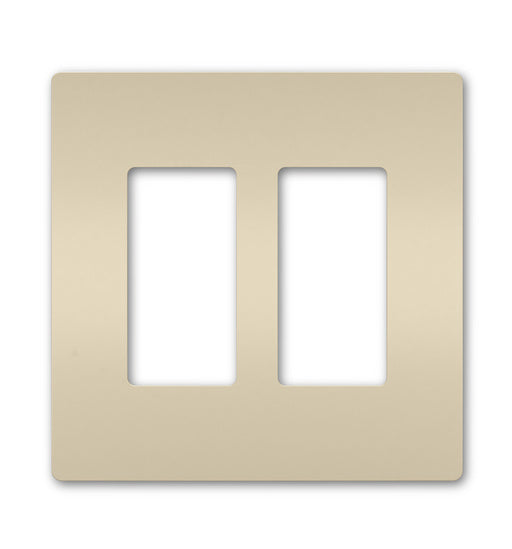 Legrand RWP262LA | Radiant Collection | Radiant Two-Gang Screwless Wall Plate, Light Almond