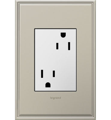 Legrand ARTR153W4 | Adorne Collection | Adorne 15A Outlet - Plus-Size, White