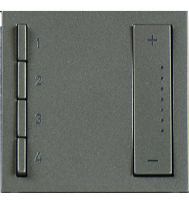Legrand ADTPRIWHCM1 | Adorne Collection | Adorne sofTap Wi-Fi Ready Scene Controller, Magnesium