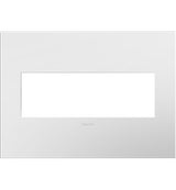 Legrand AWP3GWHW4 | Adorne Collection | Gloss White-on-White 3-Gang Wall Plate