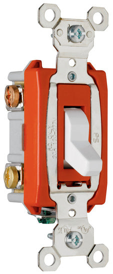 Legrand PS20AC3-W | Pass and Seymour | Industrial Extra Heavy-Duty Specification Grade Switch, White