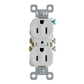 Legrand 3232TRW | Pass and Seymour | 15A/125V TradeMaster Tamper-Resistant Duplex Receptacle, White