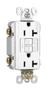 Legrand 2097-TRW | Radiant Collection | Radiant Spec-Grade 20A Tamper-Resistant Self-Test GFCI Receptacle, White