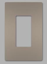 Legrand RWP26NI | Radiant Collection | Radiant One-Gang Screwless Wall Plate, Nickel