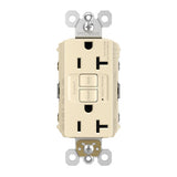 Legrand 2097-TRLA | Radiant Collection | Radiant Spec-Grade 20A Tamper-Resistant Self-Test GFCI Receptacle, Light Almond