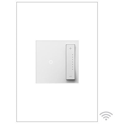 Legrand ADTP600RMHW1 | Adorne Collection | Adorne sofTap Wi-Fi Ready Master Incandescent / Halogen Dimmer, White