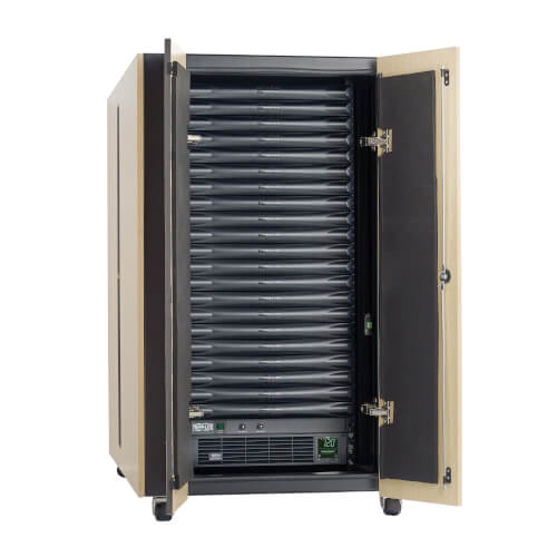 Tripp-Lite MDA1F21UPX00001 | EdgeReady Micro Data Center, 21U, Quiet, 3 kVA UPS, Network Management and PDU, 120V Assembled/Tested Unit