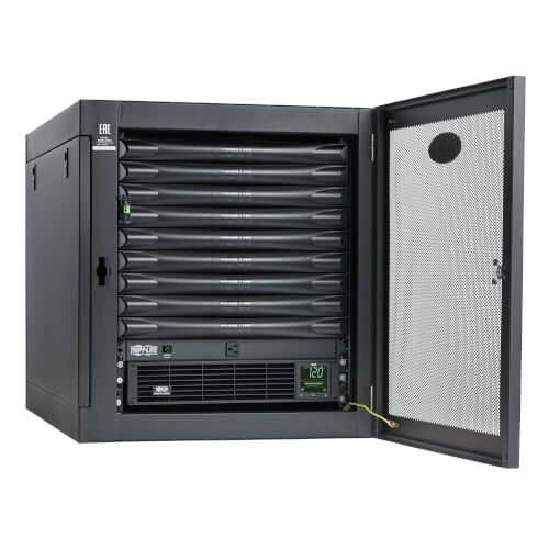 Tripp-Lite MDK1W09UPX00001 | EdgeReady Micro Data Center - 9U, Heavy-Duty, Wall-Mount, 1.5 kVA UPS, Network Management and PDU, 120V Kit