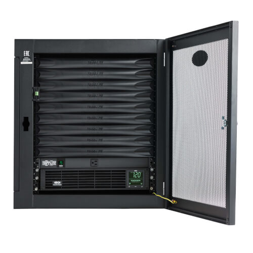 Tripp-Lite MDK1W09UPX00001 | EdgeReady Micro Data Center - 9U, Heavy-Duty, Wall-Mount, 1.5 kVA UPS, Network Management and PDU, 120V Kit