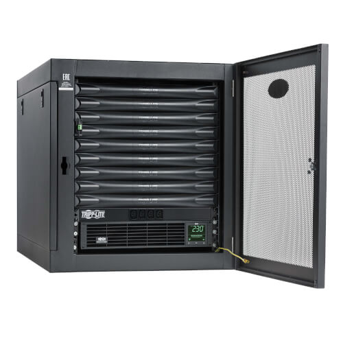 Tripp-Lite MDK2W09UPX00001 | EdgeReady Micro Data Center - 9U, Heavy-Duty, Wall-Mount, 1.5 kVA UPS, Network Management and PDU, 230V Kit