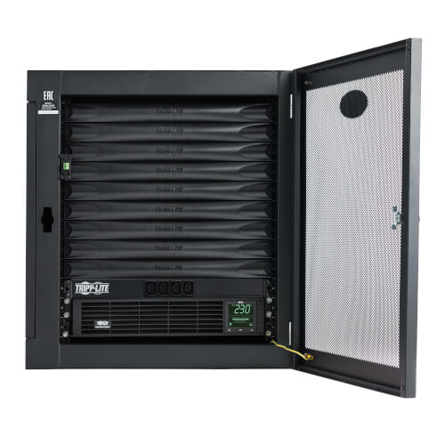 Tripp-Lite MDK2W09UPX00001 | EdgeReady Micro Data Center - 9U, Heavy-Duty, Wall-Mount, 1.5 kVA UPS, Network Management and PDU, 230V Kit