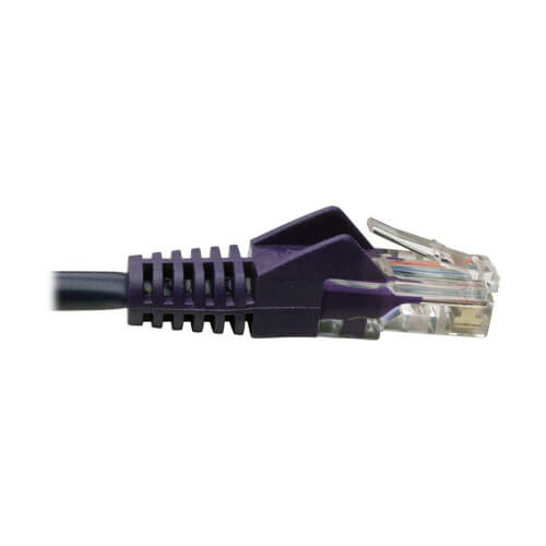 Tripp-Lite N001-003-PU | Cat5e 350 MHz Snagless Molded (UTP) Ethernet Cable (RJ45 M/M) - Purple, 3 ft. (0.91 m)